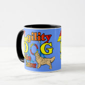 Golden Retriever Agility Gifts Mok (Voorkant links)