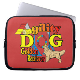Golden Retriever Agility Laptop Sleeve