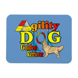Golden Retriever Agility Magneet