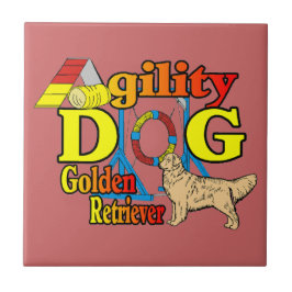 Golden Retriever Agility Tegeltje