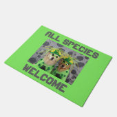 Golden Retriever Aliens Welkom alle soorten Deurmat (Schuin)