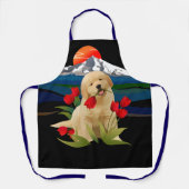 GOLDEN RETRIEVER All-Over Print Schort (Voorkant)