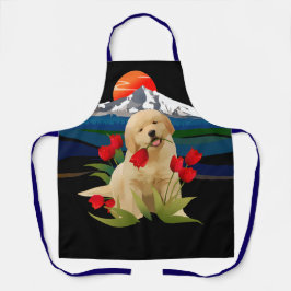 GOLDEN RETRIEVER All-Over Print Schort