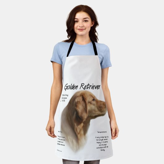 Golden Retriever All-Over Print Schort (Gedragen)