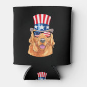 Golden Retriever America, 4e juli Verenigde Staten Blikjeskoeler (Voorkant)