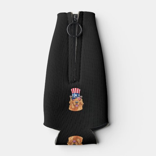 Golden Retriever America, 4e juli Verenigde Staten Flesjeskoeler (Achterkant)