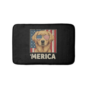 Golden Retriever 'Amerikaanse vlag Badmat