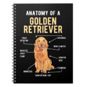 Golden Retriever Anatomy Funny Dog Notitieboek (Voorkant)
