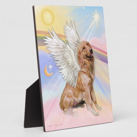 Golden Retriever Angel (B1) Fotoplaat (Zijkant)