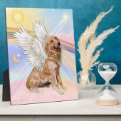 Golden Retriever Angel (B1) Fotoplaat (Zijkant)
