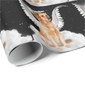Golden Retriever Angel Dog met Halo en Wings Cadeaupapier (Rol Hoek)