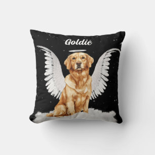 Golden Retriever Angel Dog met naam Kussen