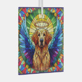 Golden Retriever Angel Glass Suncatcher Glas Ornament (Voorkant Rechts)