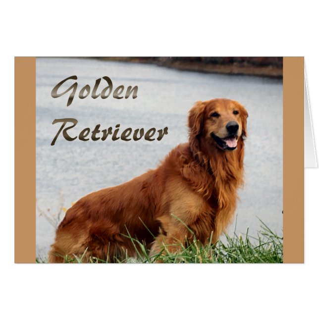 Golden Retriever Art (Voorkant Horizontaal)