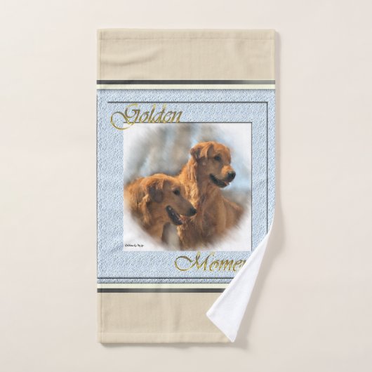 Golden Retriever Art Bad Handdoek (Handdoek)