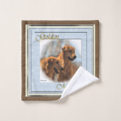 Golden Retriever Art Bad Handdoek (Wasdoekje)