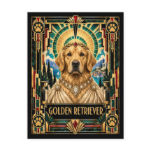 Golden Retriever, Art Deco Hond