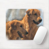 Golden Retriever Art Gifts Muismat (Met muis)