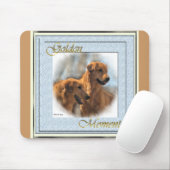 Golden Retriever Art Gifts Muismat (Met muis)