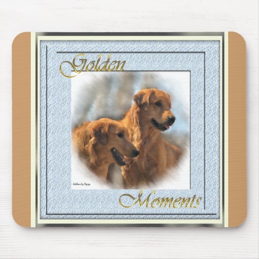 Golden Retriever Art Gifts Muismat (Voorkant)