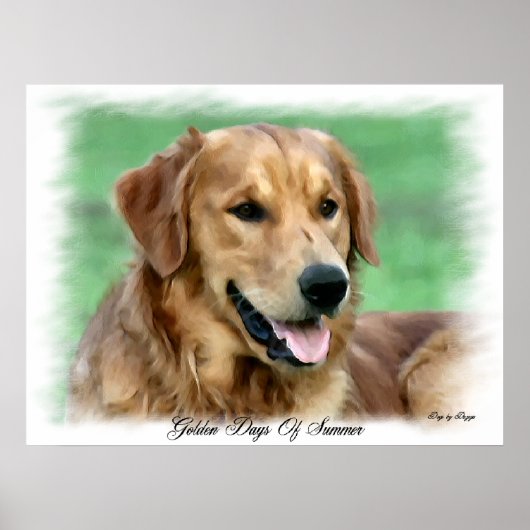 Golden Retriever Art Gifts Poster (Voorkant)