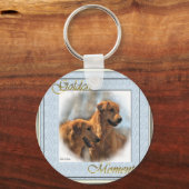 Golden Retriever Art Gifts Sleutelhanger (Voorkant)