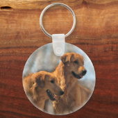 Golden Retriever Art Gifts Sleutelhanger (Voorkant)