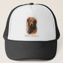 Golden Retriever Art Gifts Trucker Pet