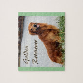 Golden Retriever Art Legpuzzel (Verticaal)
