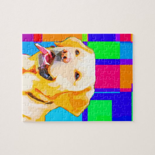 Golden Retriever Art Legpuzzel (Horizontaal)