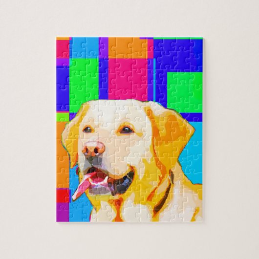 Golden Retriever Art Legpuzzel (Verticaal)