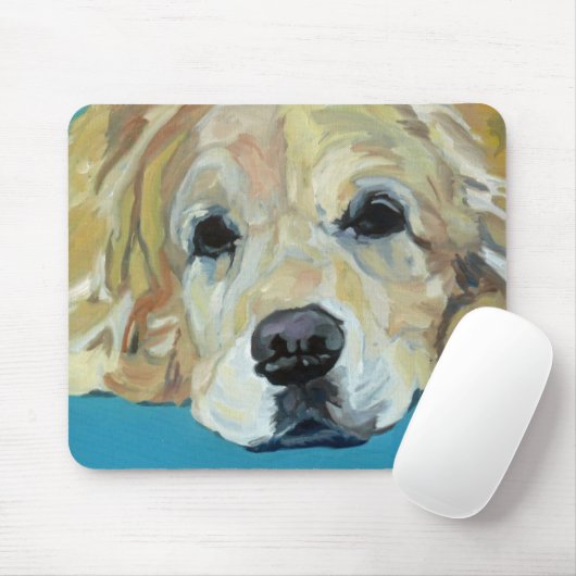 Golden Retriever Art Mousepad Muismat (Met muis)