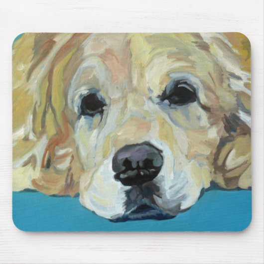 Golden Retriever Art Mousepad Muismat (Voorkant)