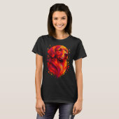 Golden Retriever Art Rtrait For Dog Owners  T-shirt (Voorkant volledig)