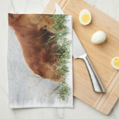 Golden Retriever Art Theedoek (Quarter Fold)