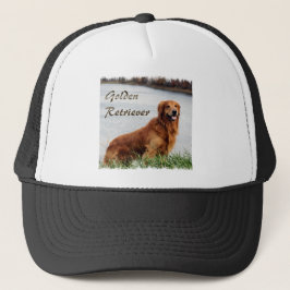 Golden Retriever Art Trucker Pet