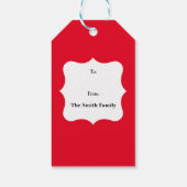 Golden Retriever Aslapen onder aangepaste naam Cadeaulabel (Achterkant)