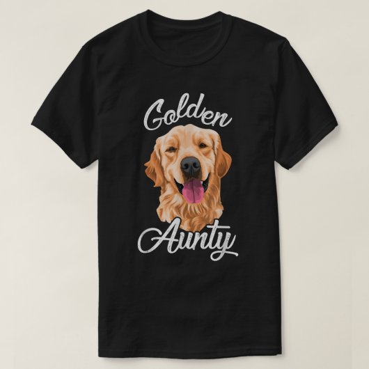 Golden Retriever Aunty for Women Moeder Dog Pet T-shirt (Design voorkant)