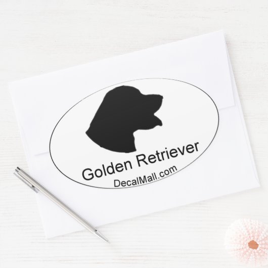 Golden Retriever Auto Window Decal Sticker (Envelop)