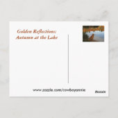 Golden Retriever Autumn bij het meer Briefkaart (Achterkant)