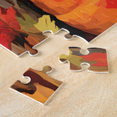 Golden Retriever Autumn Thanksgiving Legpuzzel (Zijkant)