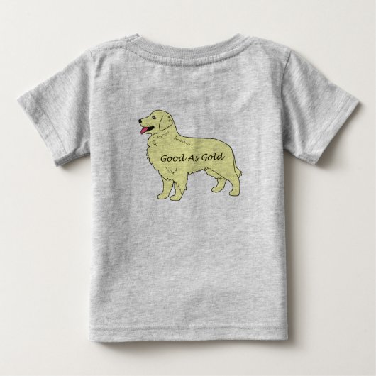 Golden Retriever Baby Creeper Good As Gold (Achterkant)