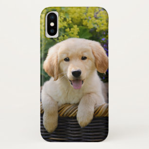 Golden Retriever Baby Dog Puppy Funny Pet Photo -' iPhone X Hoesje