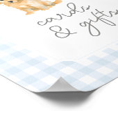 Golden Retriever Baby shower Kaarten en Geschenken Poster (Hoek)