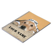 Golden Retriever Bad Dog gevangene Notitieboek (Linkerzijde)