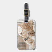 Golden Retriever Bagagelabel (Voorkant verticaal)