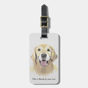 Golden Retriever Bagagelabel