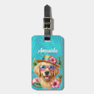 Golden Retriever Bagagelabel