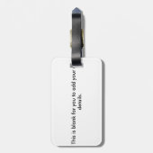 Golden Retriever Bagagelabel (Achterkant verticaal)