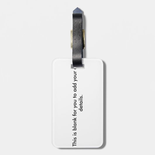 Golden Retriever Bagagelabel (Achterkant verticaal)